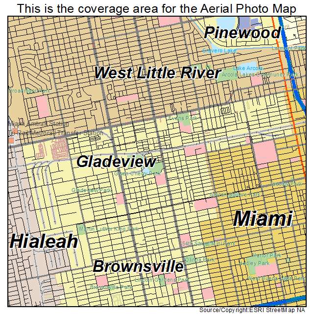 Gladeview, FL location map 