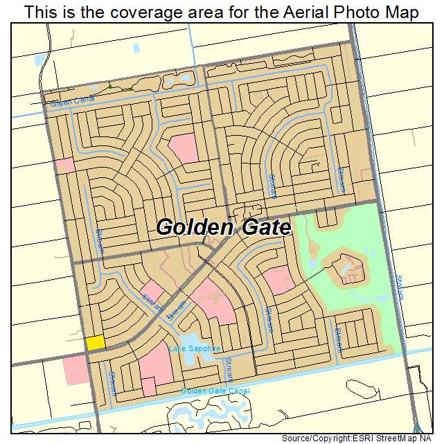 Golden Gate, FL location map 