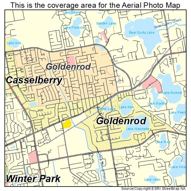 Goldenrod, FL location map 