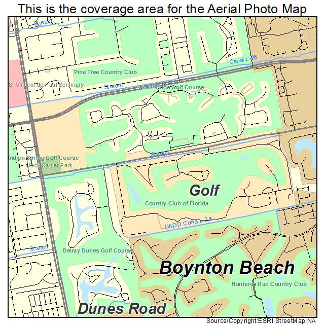 Golf, FL location map 