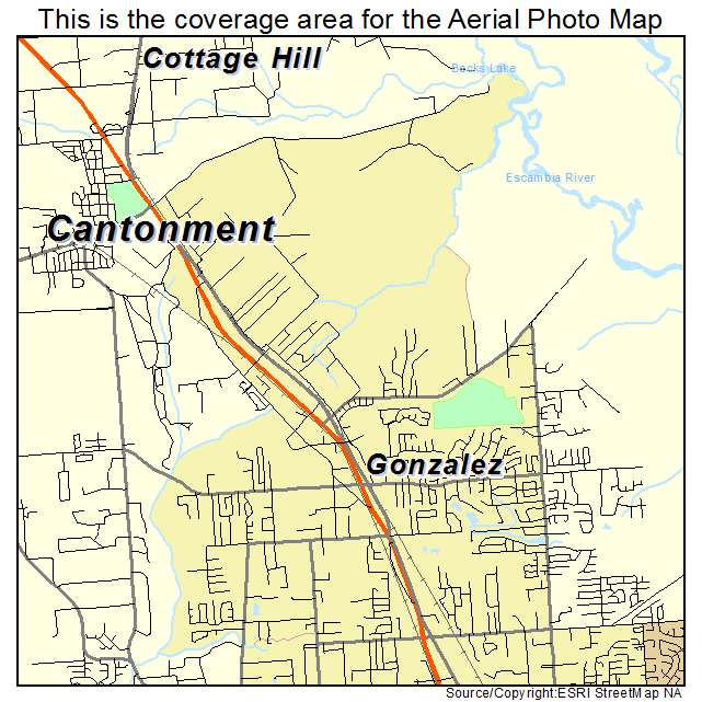 Gonzalez, FL location map 