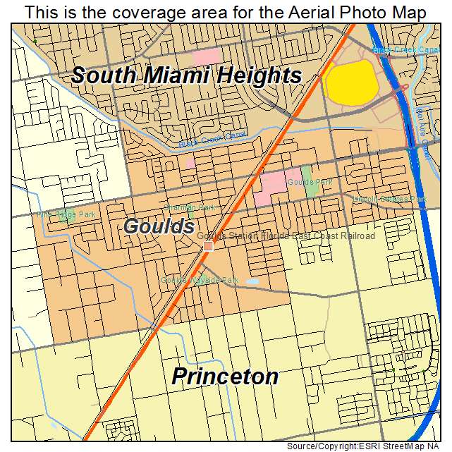 Goulds, FL location map 
