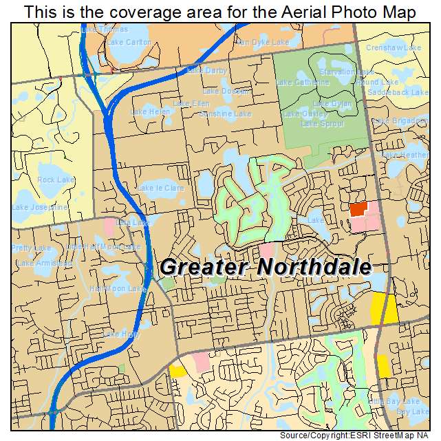 Greater Northdale, FL location map 