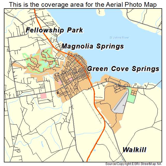 Green Cove Springs, FL location map 