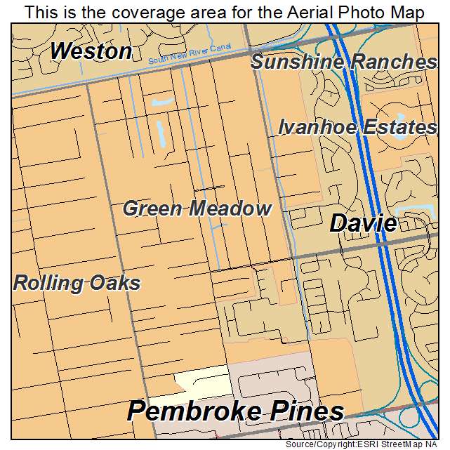 Green Meadow, FL location map 