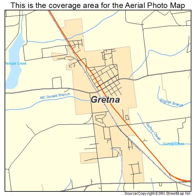 Gretna, FL location map 