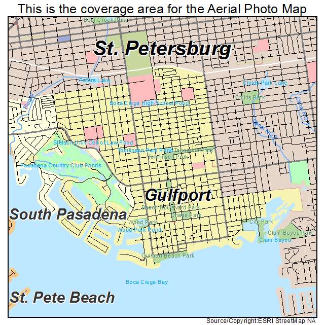 Gulfport, FL location map 