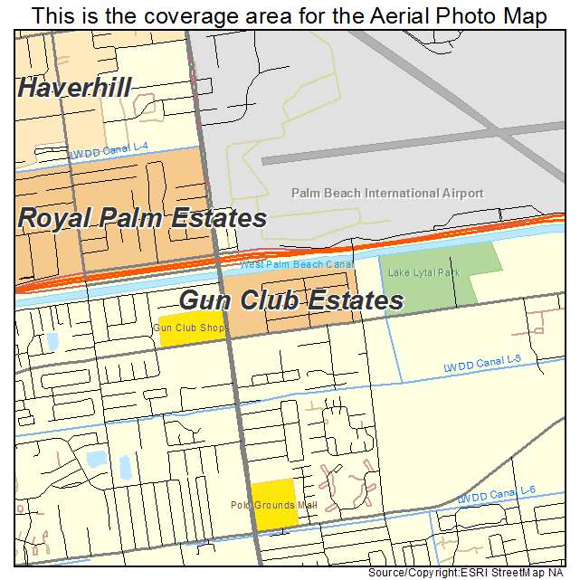 Gun Club Estates, FL location map 