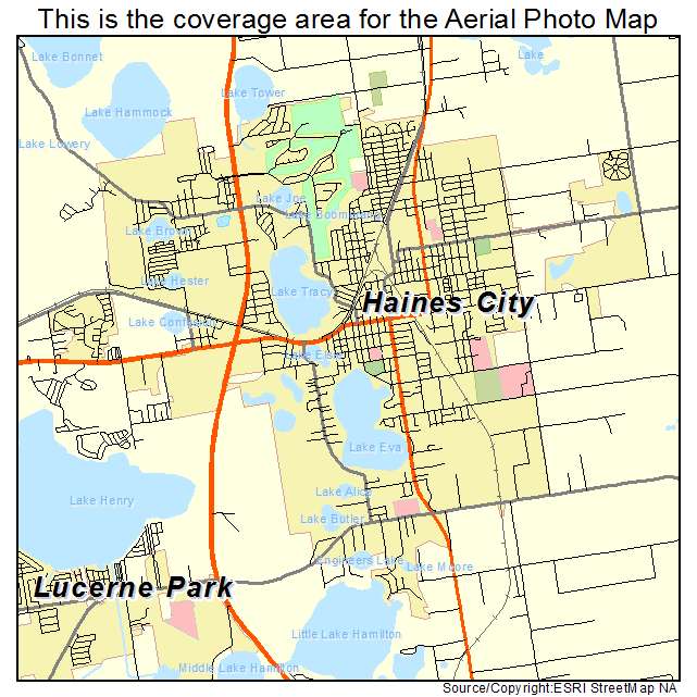 Haines City, FL location map 