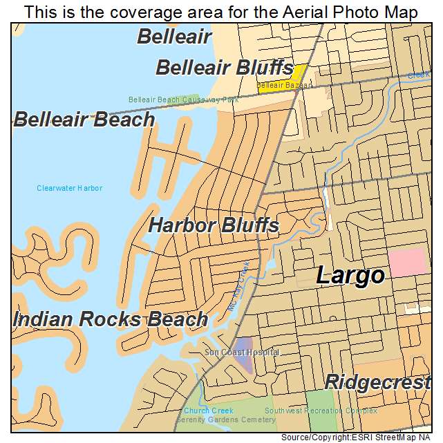 Harbor Bluffs, FL location map 