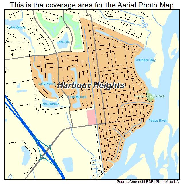 Harbour Heights, FL location map 