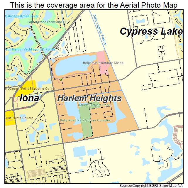 Harlem Heights, FL location map 