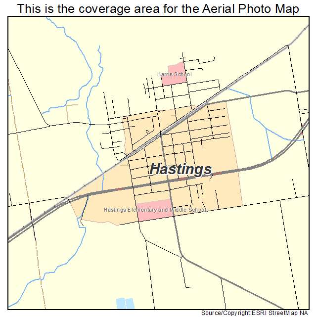 Hastings, FL location map 