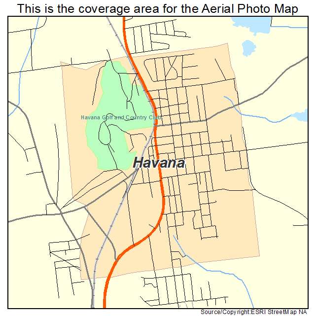 Havana, FL location map 