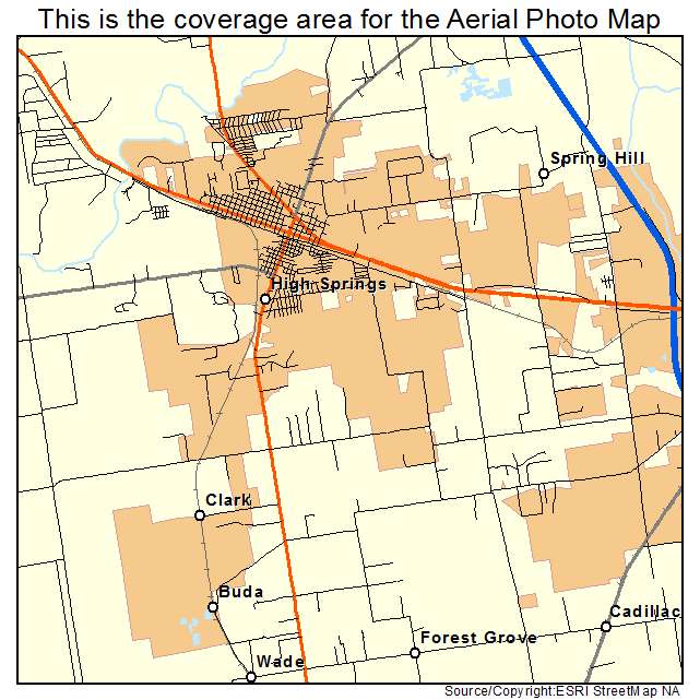 High Springs, FL location map 