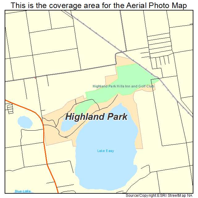 Highland Park, FL location map 