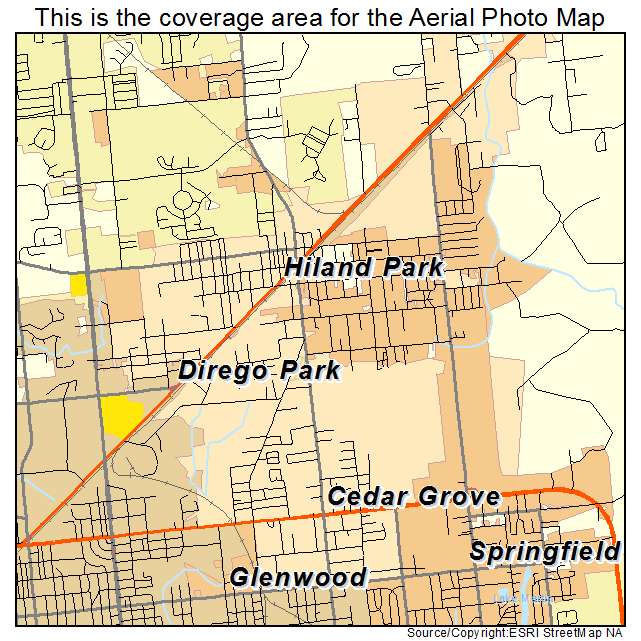 Hiland Park, FL location map 