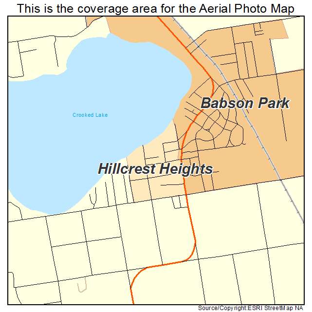 Hillcrest Heights, FL location map 