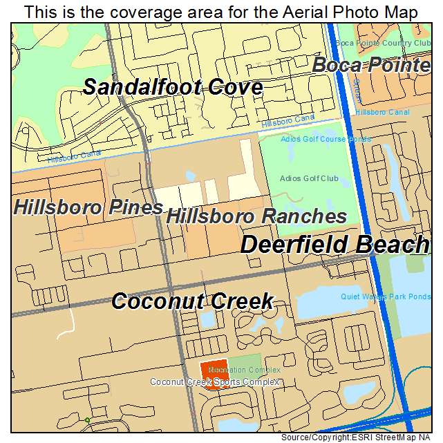 Hillsboro Ranches, FL location map 