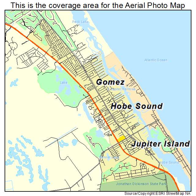 Hobe Sound, FL location map 