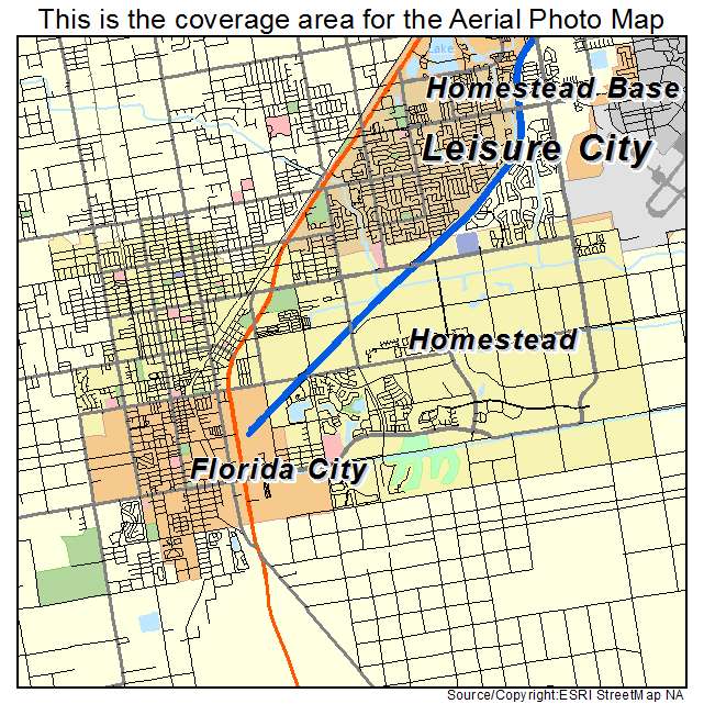 Homestead, FL location map 