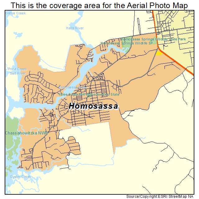 Homosassa, FL location map 