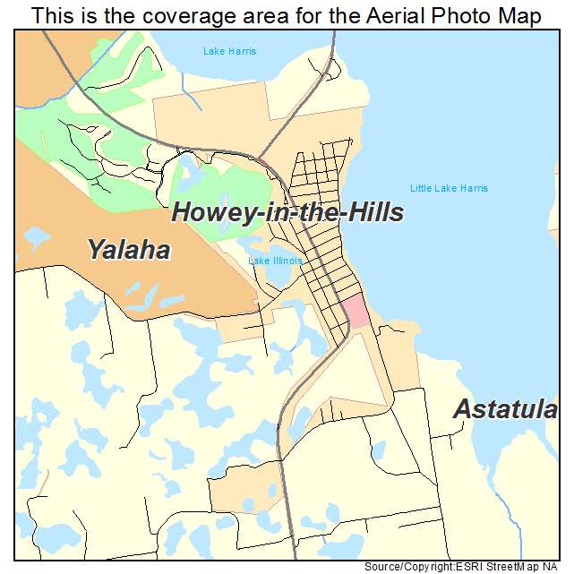 Howey in the Hills, FL location map 