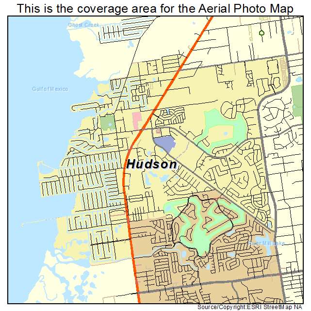 Hudson, FL location map 