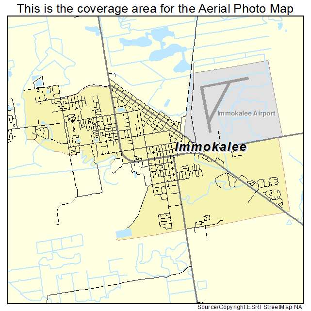Immokalee, FL location map 