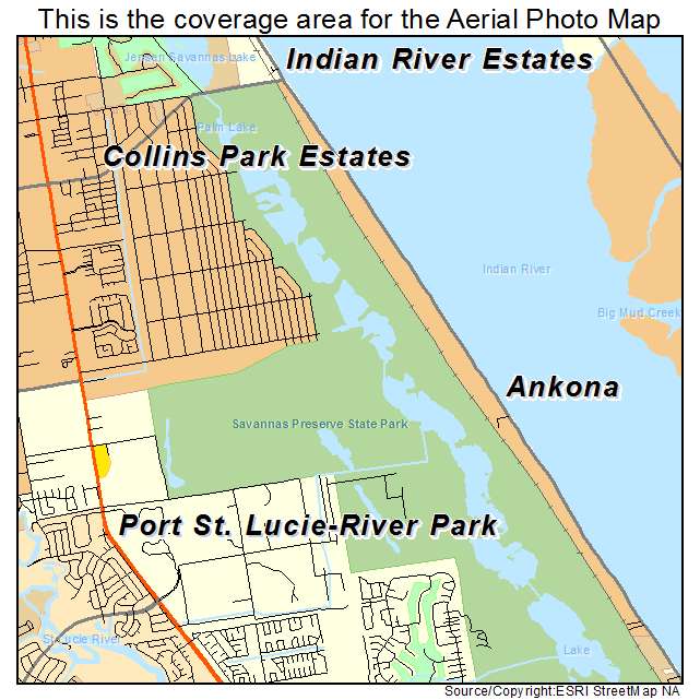 Indian River Estates, FL location map 