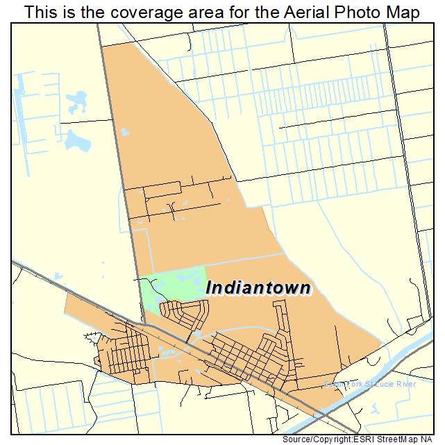 Indiantown, FL location map 