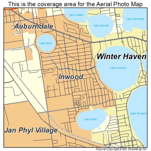 Inwood, FL location map 