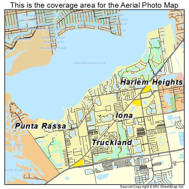 Iona, FL location map 