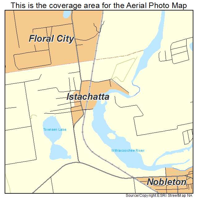 Istachatta, FL location map 