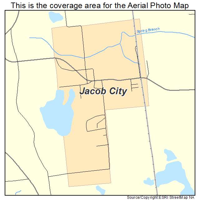 Jacob City, FL location map 