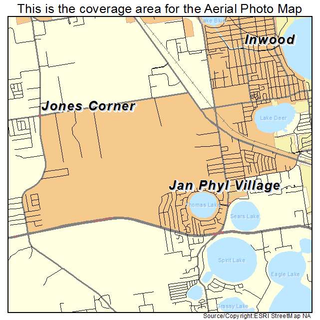 Jan Phyl Village, FL location map 