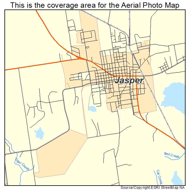 Jasper, FL location map 