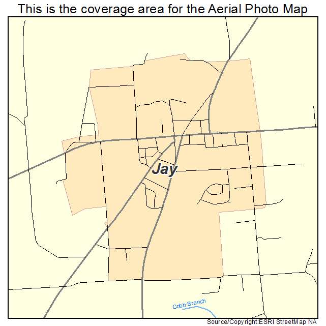 Jay, FL location map 