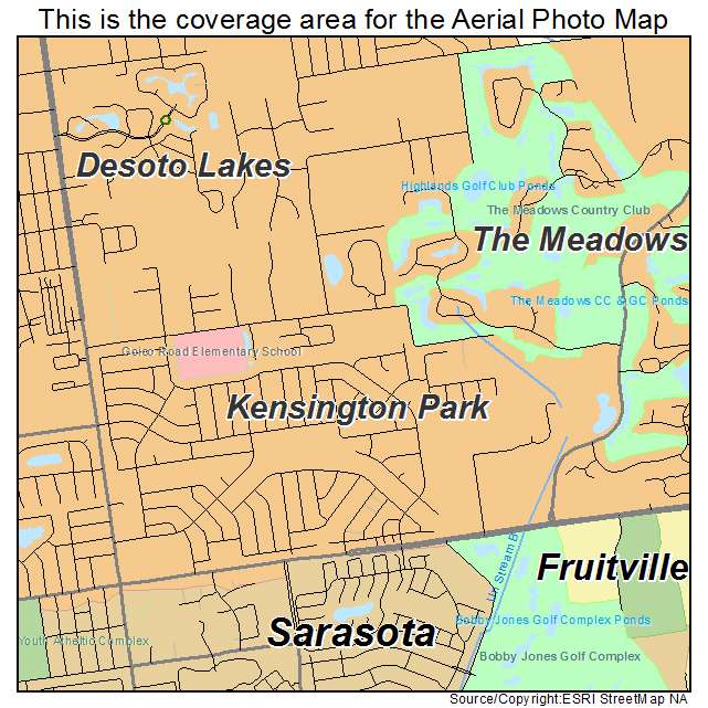 Kensington Park, FL location map 