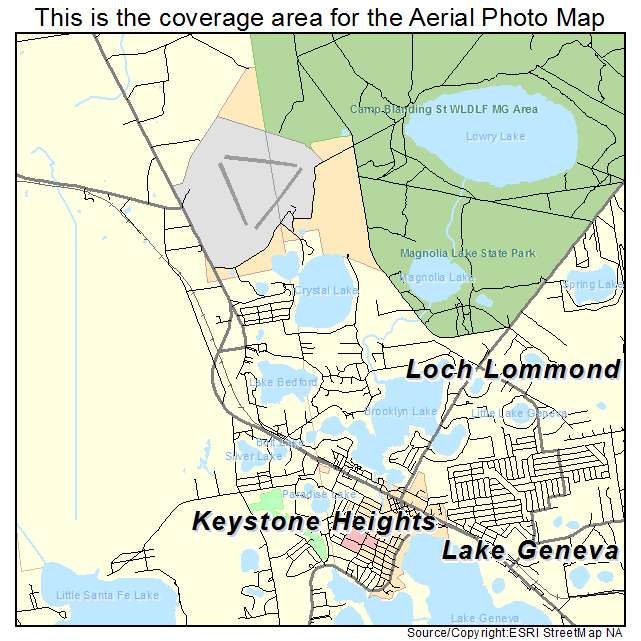 Keystone Heights, FL location map 