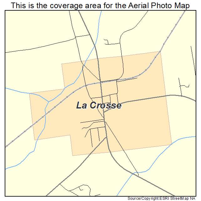 La Crosse, FL location map 