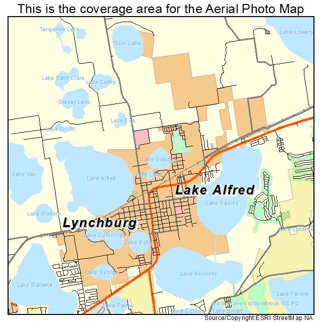 Lake Alfred, FL location map 