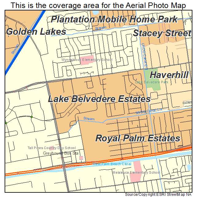 Lake Belvedere Estates, FL location map 