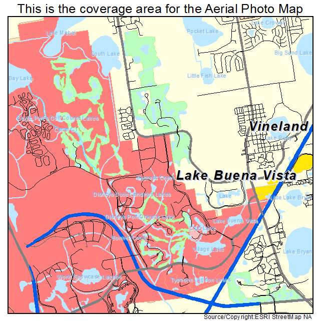 Lake Buena Vista, FL location map 
