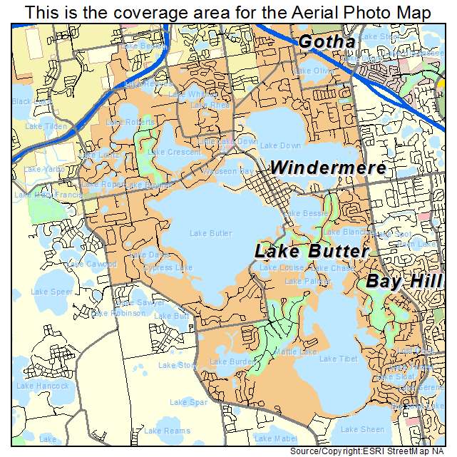 Lake Butter, FL location map 