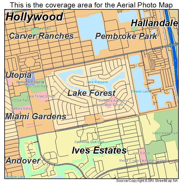 Lake Forest, FL location map 