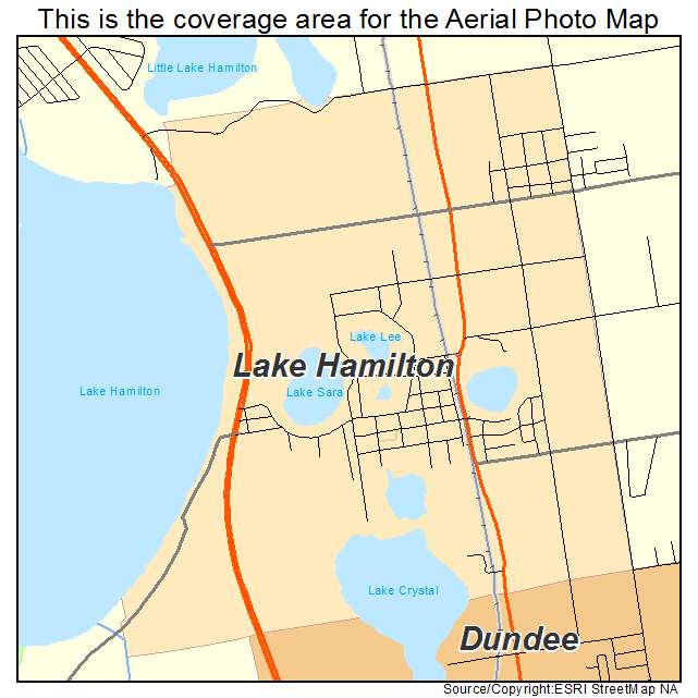 Lake Hamilton, FL location map 