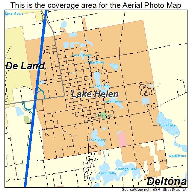 Lake Helen, FL location map 
