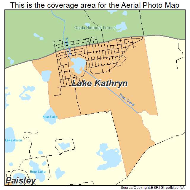 Lake Kathryn, FL location map 