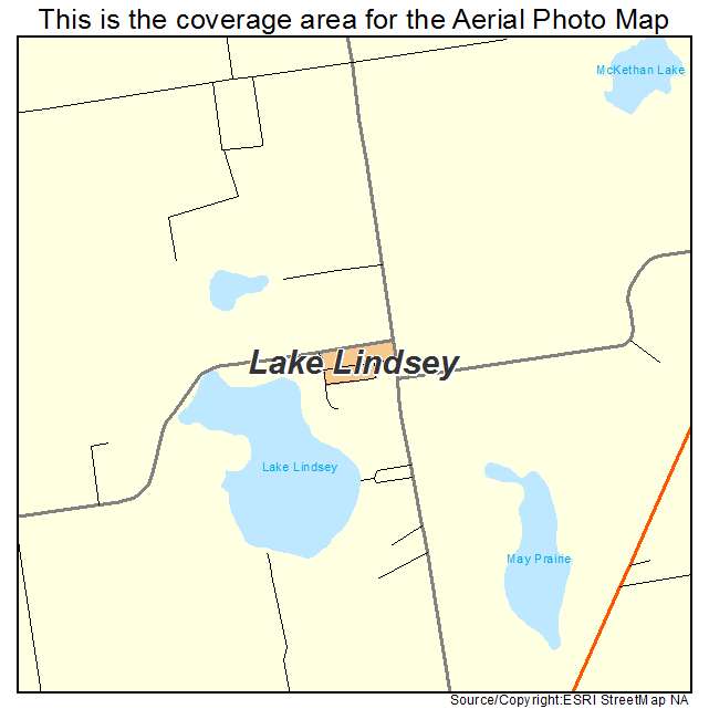 Lake Lindsey, FL location map 